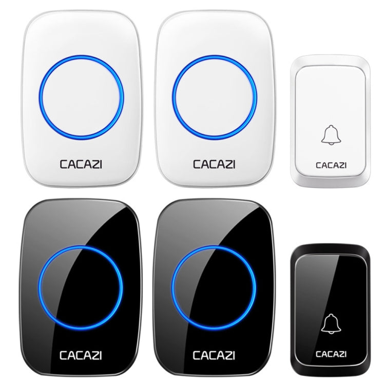 CACAZI A06-DC 1 to 2 Battery Smart Home Wireless Waterproof Doorbell CACAZI A06-DC 1 to 2 Battery Smart Home Wireless Waterproof Doorbell
